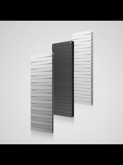 Биметаллический дизайн-радиатор Royal Thermo Pianoforte Tower Bianco Traffico Silver Satin Noir Sable 18 или 22 секции
