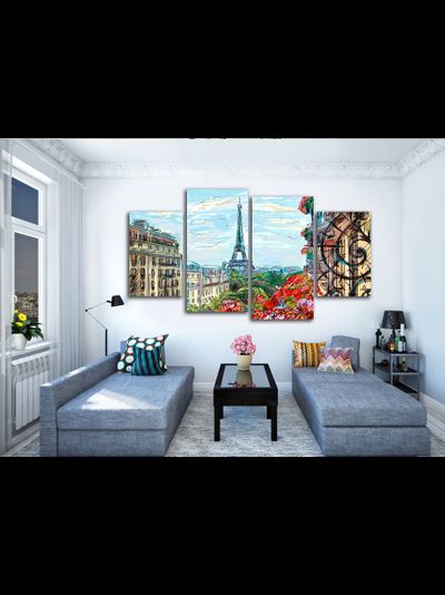Модульная картина "Красочный Париж"