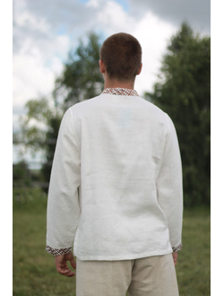 Рубаха "Сердечная" со стойкой