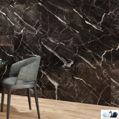 Керамогранит Eurotile Mirra Black Pol 60x60 см 7930138705320, черный, глянцевый