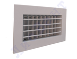 Двухрядная решетка АДР 400x150 с регулятором расхода воздуха