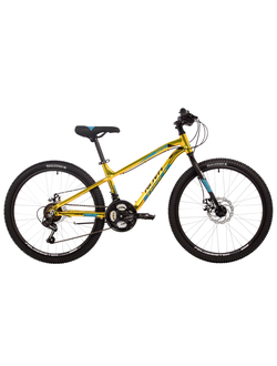 Велосипед NOVATRACK Prime 18.D 24" (2024) желтый