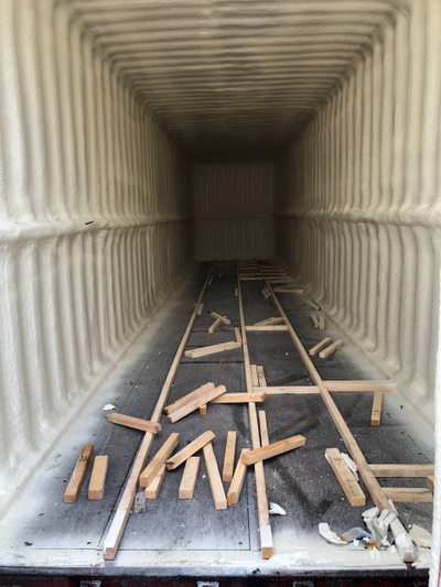 Утепление морского контейнера пенополиуретаном