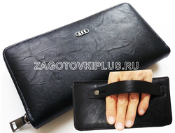 Мужской клатч с логотипом авто. Портмоне с логотипом авто. Портмоне для водителя