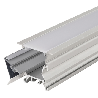 Профиль с экраном ALU-WIDE-FL-H35-2000 ANOD+FROST