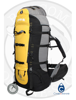 Рюкзак ФЬОРД 85 (i) туристический, п-образный каркас, боковые стяжки.