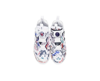 Мужские кроссовки Reebik insta pump fury vetements white graffiti мужские