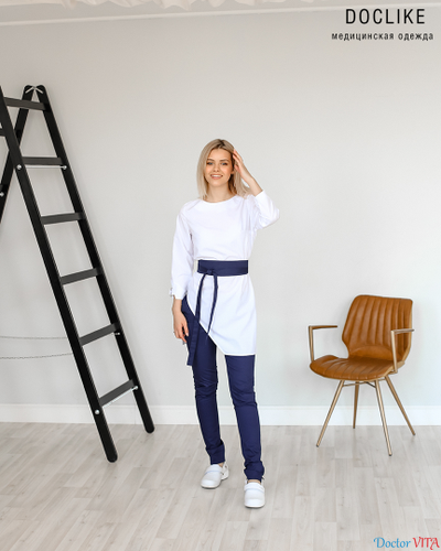 БЛУЗА DOCLIKE DL424 белая