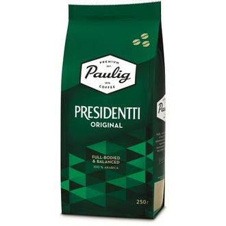 Кофе в зернах Paulig Presidentti Original 100% арабика 250 г