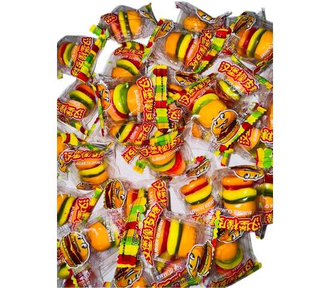 Китайские жевательные конфеты Burger Gummy 500гр