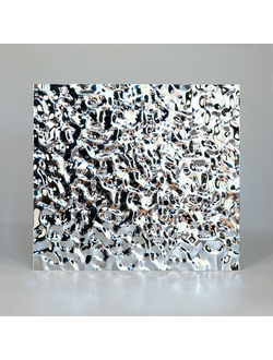 Декоративная нержавеющая сталь 3D Mirror Water Ripple Small Silver Артикул - 8К (S) / рябь на воде (серебро)