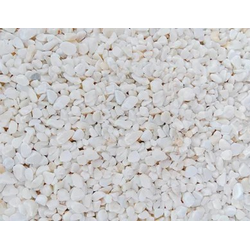 Белый мрамор галтовка, фракция 10-20 мм