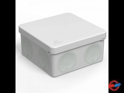 Коробка распределительная серая 100x100x50 для прямого монтажа безгалогенная (HF) Промрукав