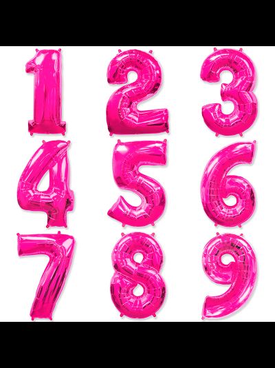 Фольгированная цифра 100 см, серебро, золото, синяя, фуксия, бирюзовая, розовое золото, красная, радужная, кремовая, розовая