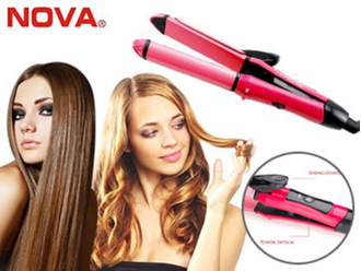 Плойка-Утюжок для волос Nova 2in 1 Beauty Set ОПТОМ