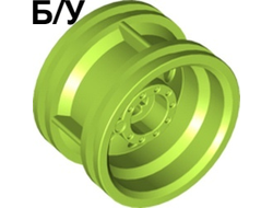 ! Б/У - Wheel 30.4mm D. x 20mm with No Pin Holes and Reinforced Rim, Lime (56145 6133517 6283864) - Б/У
