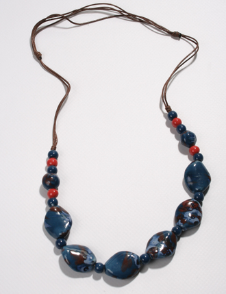 Колье "Керамические бусины "