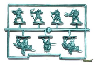 Всадники и разбойники. Castlecraft. зеленый полистирол. 7 фигур.