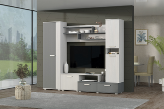 Гостиная Юна  в цвете  анкор светлый/графит