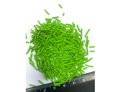 0117 Конд.посыпки сах.дек.матов. "Вермишель", Зеленая, 1,2мм