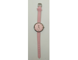 Часы наручные кварцевые (арт. 00151), розовые (гарантия 14 дней)