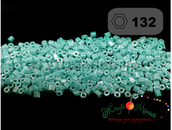 Toho Hexagon 11/0 132 Opaque-Lustered Turquoise