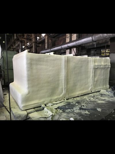 Теплоизоляция емкости, цистерны, резервуара, бака пенополиуретаном