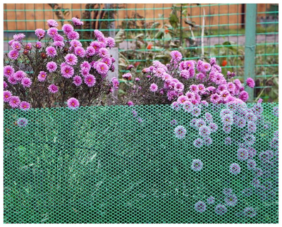 СЕТКА ДЛЯ ОГРАЖДЕНИЯ КЛУМБЫ Ф-7/0,4/10 (зеленый)