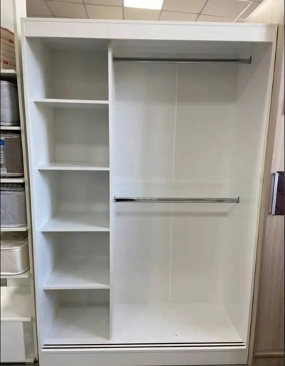 Шкаф-купе "Бруно 1" (Тайм-2, ШК-30) 1,31м Белый без зеркал (МР)