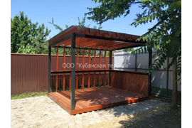 Строительство беседок (работа + материал)