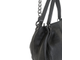 (АРТИКУЛ: 9744/92) СУМКА ЖЕНСКАЯ БОЛЬШАЯ, НАТУРАЛЬНАЯ КОЖА, ЧЕРНАЯ, С ЦЕПОЧКОЙ