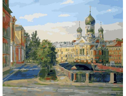 Картина по номерам &quot;Церковь в Санкт-Петербурге&quot; (40х50см.)