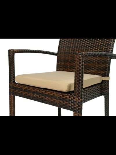 Плетеный стул MILANO коричневый