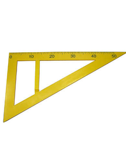 Угольник классный пластмассовый (30 и 60 градусов )