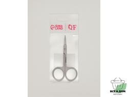 Ножницы маникюр зауженные прямые 9*4см серебр пакет 1498413