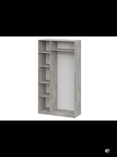 ШК 5 1200 шкаф распашной Цемент светлый/Белый текстурный