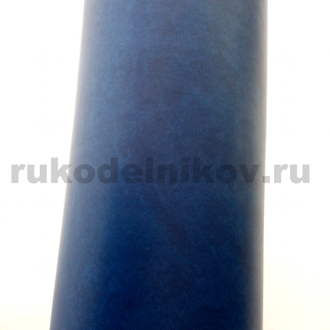 искусственная кожа Vivella (Италия), цвет-синий 4716, размер-50х35 см