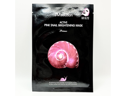 [JMsolution] Ультратонкая маска с муцином улитки. Active Pink Snail Brightening Mask Prime