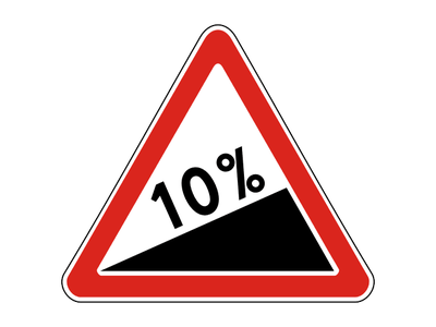 Знак дорожный 1.14 Крутой подъем