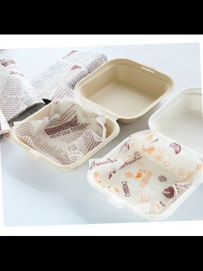 Бумага для бенто-торта ("Париж", 100 шт.), 18*18см