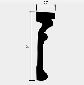 Молдинг 1.51.347 - 91*27*2000мм