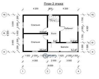 ДЖ-15 ГАБАРИТНЫЕ РАЗМЕРЫ: (9Х6М) 2 ЭТАЖА, ОБЩАЯ ПЛОЩАДЬ: 108М²