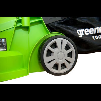 Электрическая газонокосилка Greenworks GLM1232