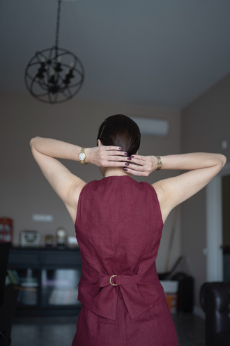 Жакет укороченный (бордо)