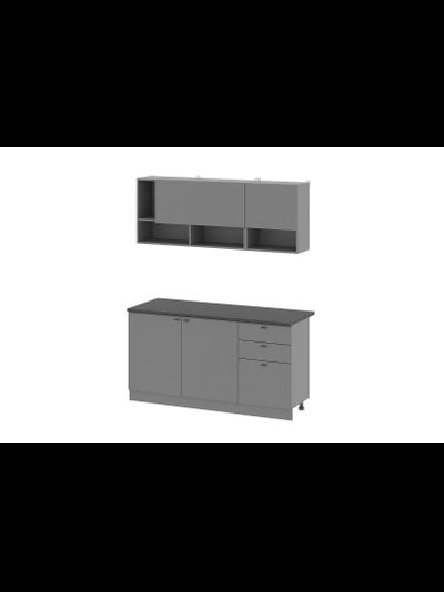 Энни 1,6 м кухонный гарнитур Графит серый