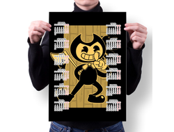 Календарь настенный Бенди и чернильная машина №31