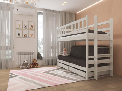 Кровать чердак " Фламинго " орех (МФБ)