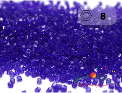 toho 11/0 Hexagon / Рубка тохо гексагон 0008 Transparent Cobalt / Прозрачный кобальт