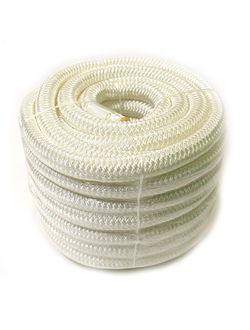 Плетеный швартовый трос c огоном 20мм*15м белый