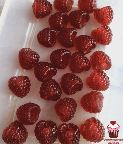 Молд Малина реалистичная, 6 шт.